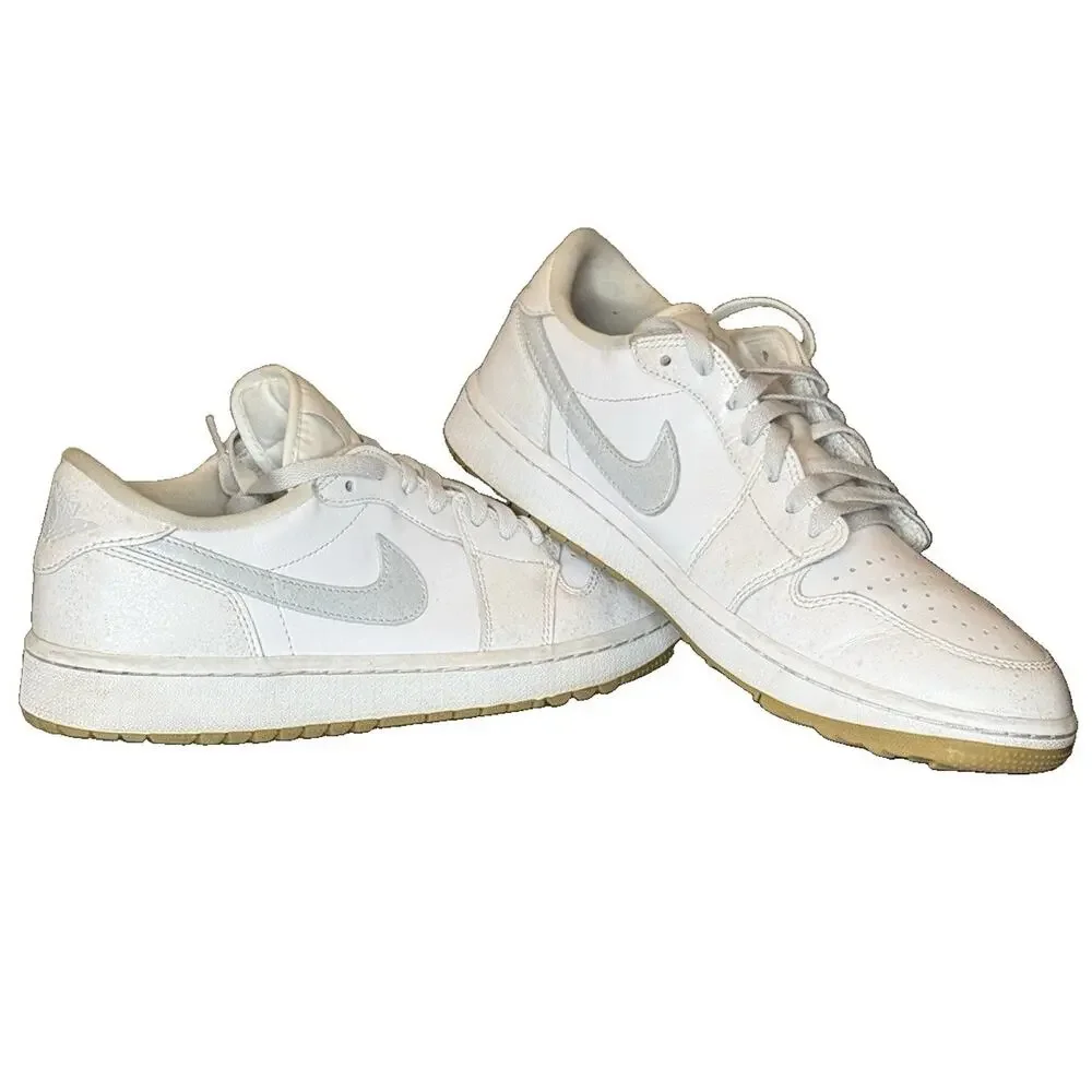 Nike Air Jordan 1 Low G Golf Men’s 11 White Pure Platinum Gum DD9315-111